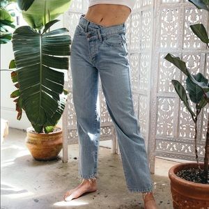 Revice 90s Baby Joey Wash Twisted Waist Band Jeans